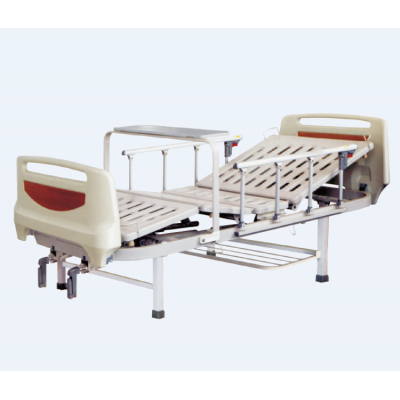 EMM-B-05 Five Function Linear Lifting Advance Electric Hospital Bed White Steel Sets ABS Material