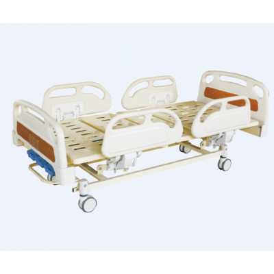 EMM-B-04 Five Function Linear Lifting Advance Electric Hospital Bed White Steel Sets ABS Material